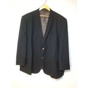 Pierre Loren Navy "Steven" Superior 150s Hightech Silver Button Blazer 58R